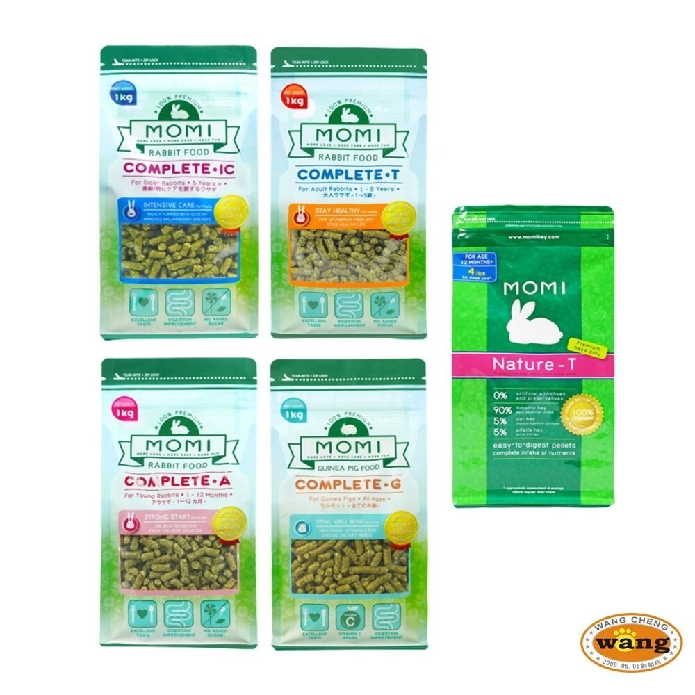美國 摩米 MOMI 鼠兔營養飼料 1kg 5kg 全天然飼料 幼兔 成兔 老兔 天竺鼠 小動物飼料『林口旗艦店』-細節圖3