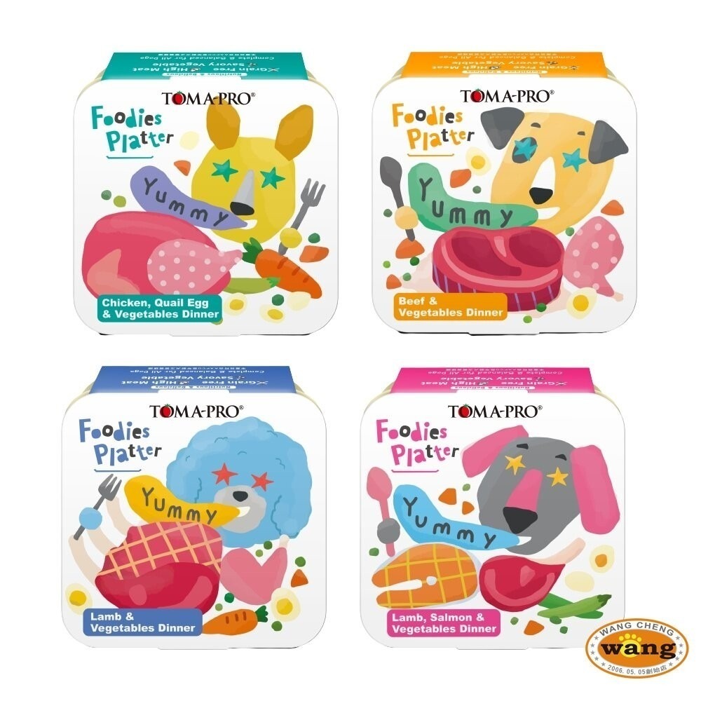 【單罐】 TOMA-PRO優格 吃貨拼盤狗餐盒100g 全齡犬 無穀狗罐 主食餐盒 狗罐頭『林口旗艦店』-細節圖2