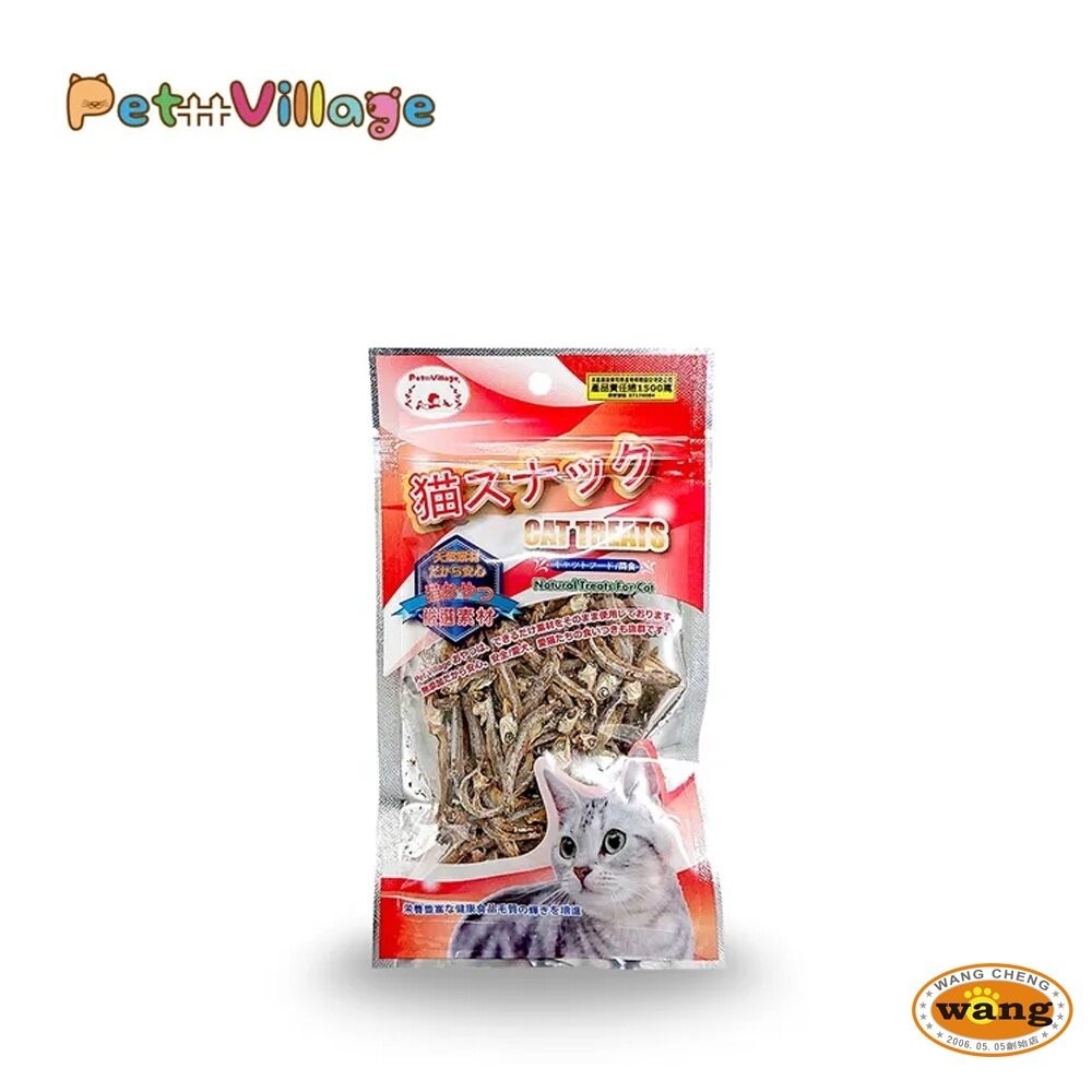 Pet Village 魔法村 PV貓零食 貓點心 貓肉條 丁香魚 雪花絲 薄荷片薄荷粒 貓點心『林口旗艦店』-細節圖7