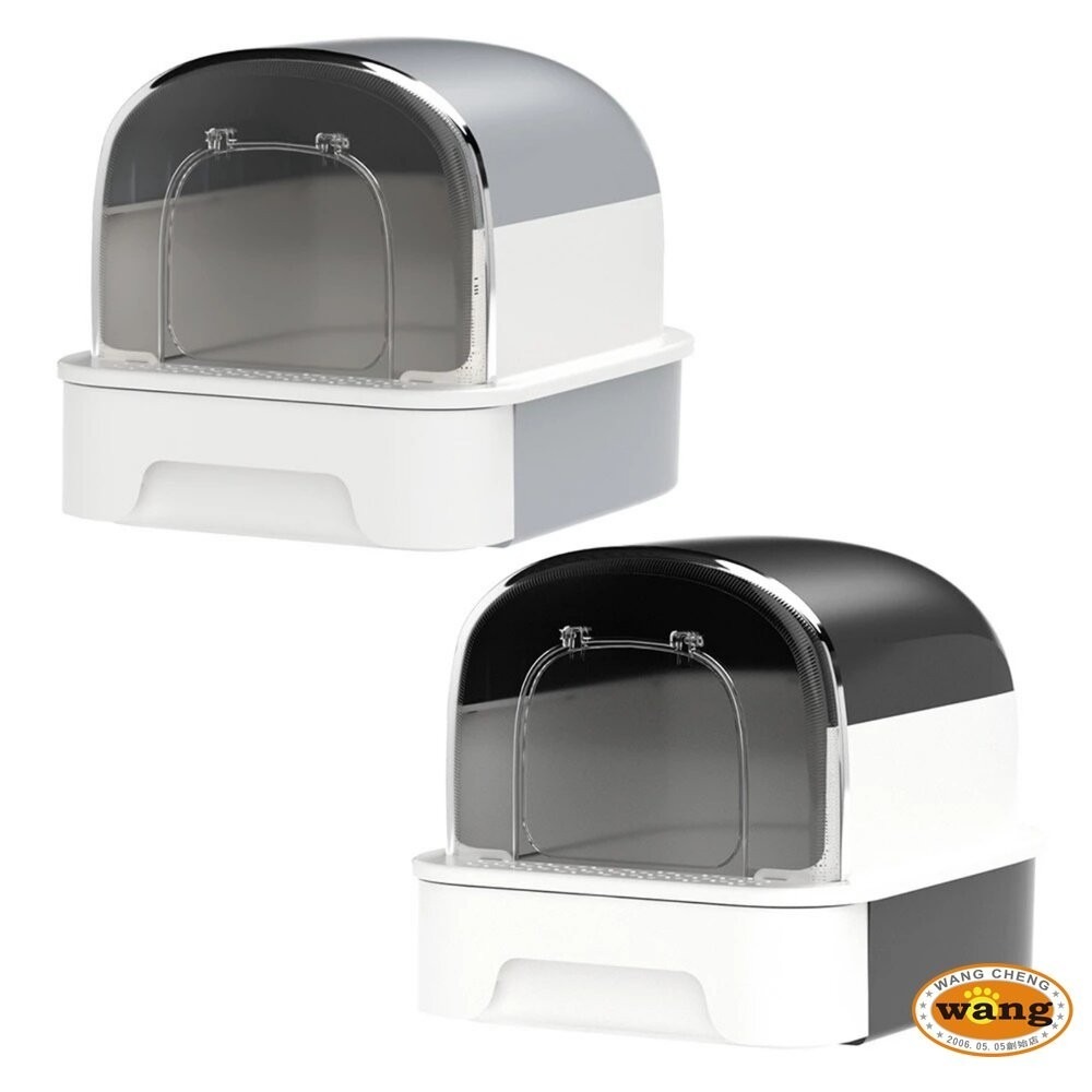 UrbanPaw 喵喜堡全封閉特大 防濺砂隔臭 抽屜式猫砂盆｜自由進出貓砂盆 猫砂盆-細節圖2