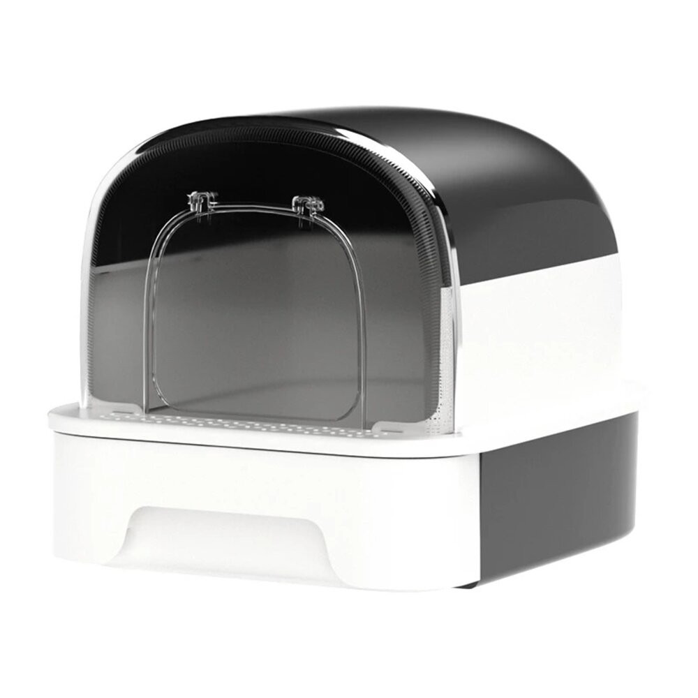 UrbanPaw 喵喜堡全封閉特大 防濺砂隔臭 抽屜式猫砂盆｜自由進出貓砂盆 猫砂盆-規格圖8