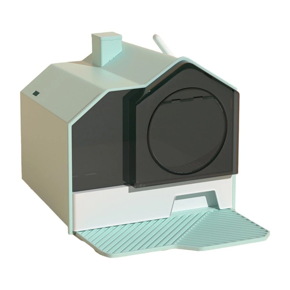 UrbanPaw 喵仙堡特大型貓砂盆｜半封閉式 防水貓砂盆 防噴濺 防臭貓廁所 貓砂盆-規格圖10