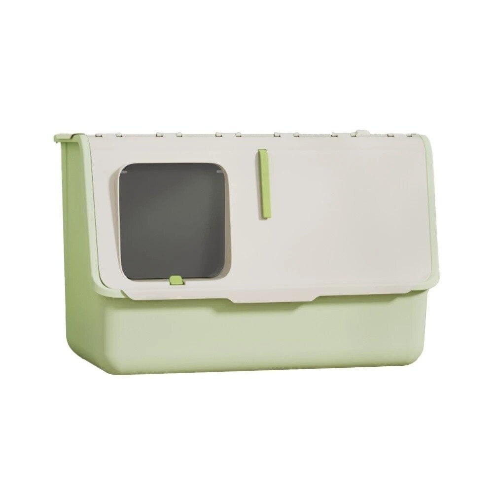 【免運】UrbanPaw 守愛前艙口超大全封閉｜一手拉防臭貓砂盆-貓咪下進上出 防帶出貓砂 貓砂盆-規格圖8