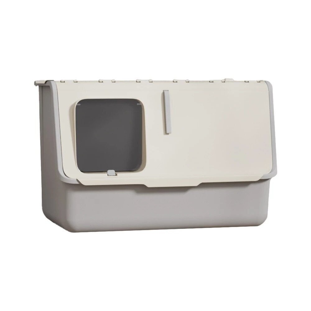 【免運】UrbanPaw 守愛前艙口超大全封閉｜一手拉防臭貓砂盆-貓咪下進上出 防帶出貓砂 貓砂盆-規格圖8