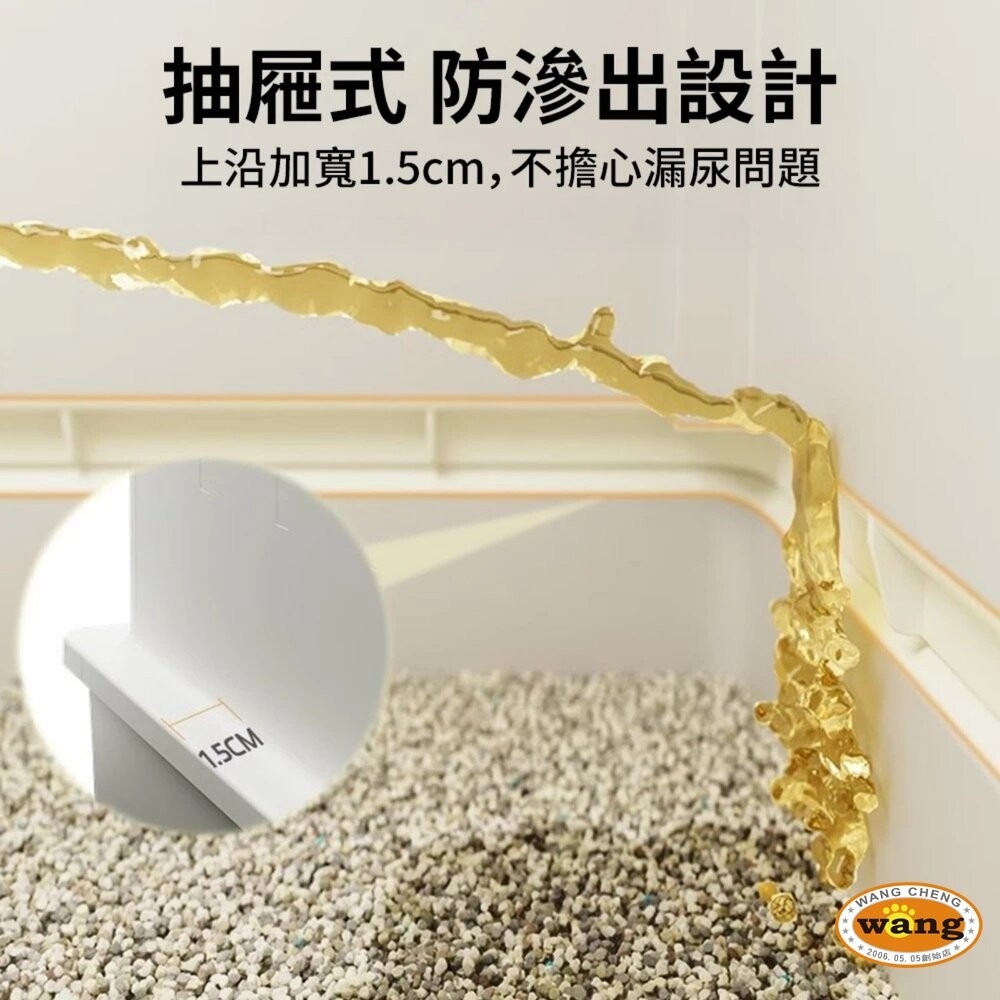 UrbanPaw 方寸頂出式超大全封閉貓砂盆｜下進上出隔臭貓砂盆 白色/灰色 貓砂盆-細節圖6
