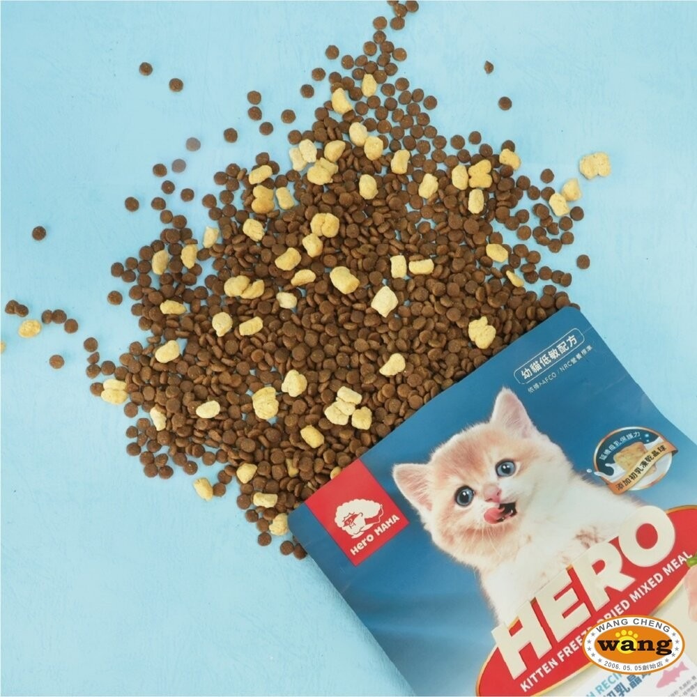 HeroMama 益生菌晶球夾心糧 300g-400g 幼貓初乳晶球糧 夾心飼料 凍乾糧 貓飼料『林口旗艦店』-細節圖3