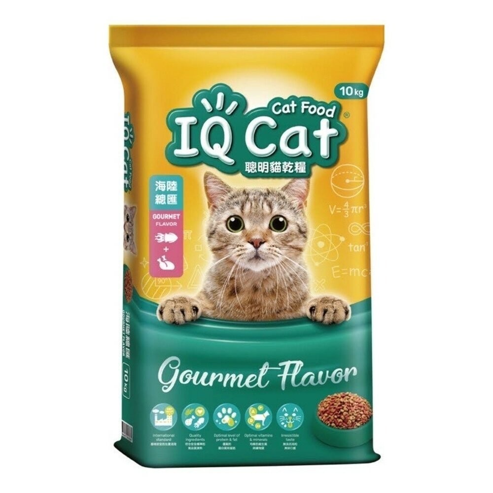 IQ Cat 聰明貓乾糧 10Kg 成貓飼料 貓飼料 貓糧『林口旗艦店』-規格圖9