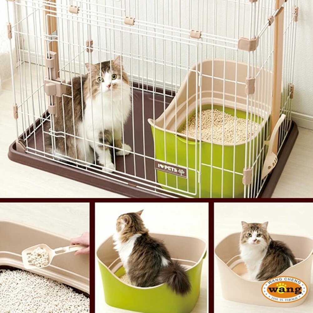日本 Bonbi 樂樂雙層防護貓便盆 提籃式提籃式貓砂盆 貓廁所 貓便盆 貓砂盆『林口旗艦店』-細節圖3