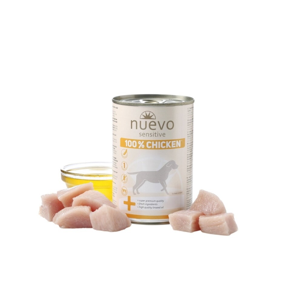 NUEVO 新歡 低敏單蛋白主食狗罐 400g 主食狗罐 低敏罐 純肉罐 狗罐頭『林口旗艦店』-規格圖9