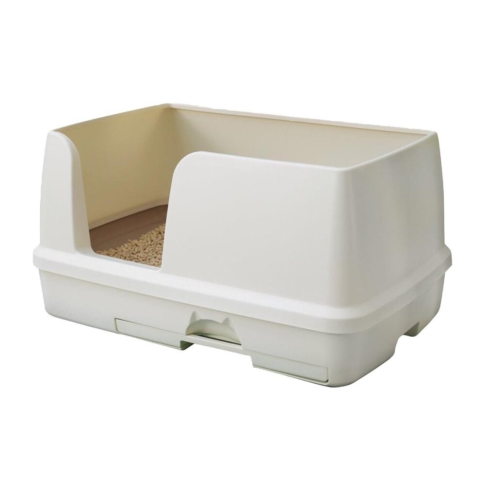 日本嬌聯 Unicharm消臭大師 貓砂盆【免運】 寬型抗菌 幼貓雙層貓砂盆 日本原裝進口 貓砂盆 『林口旗艦店』-規格圖11