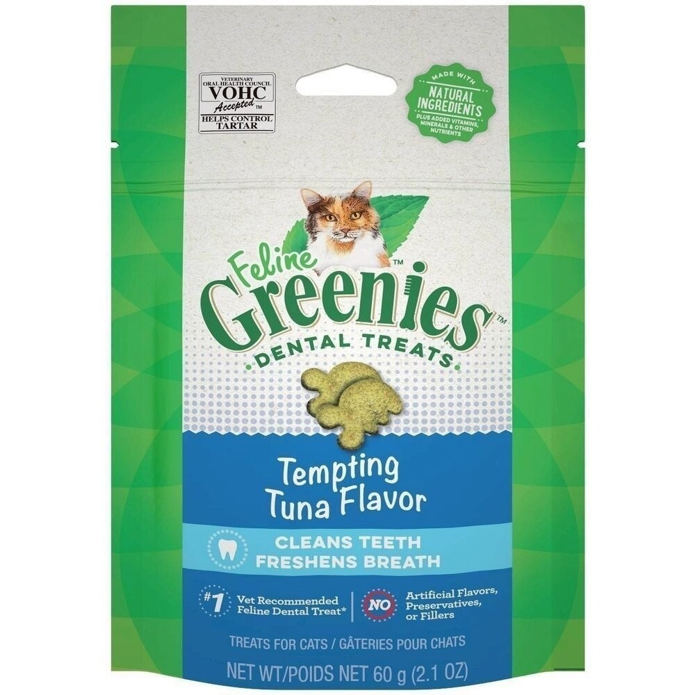 健綠 Greenies 貓咪潔牙餅 60g(2.1oz) 薄荷 鮮鮭 口腔保健零食 貓點心 貓零食貓潔牙餅『林口旗艦店』-規格圖10