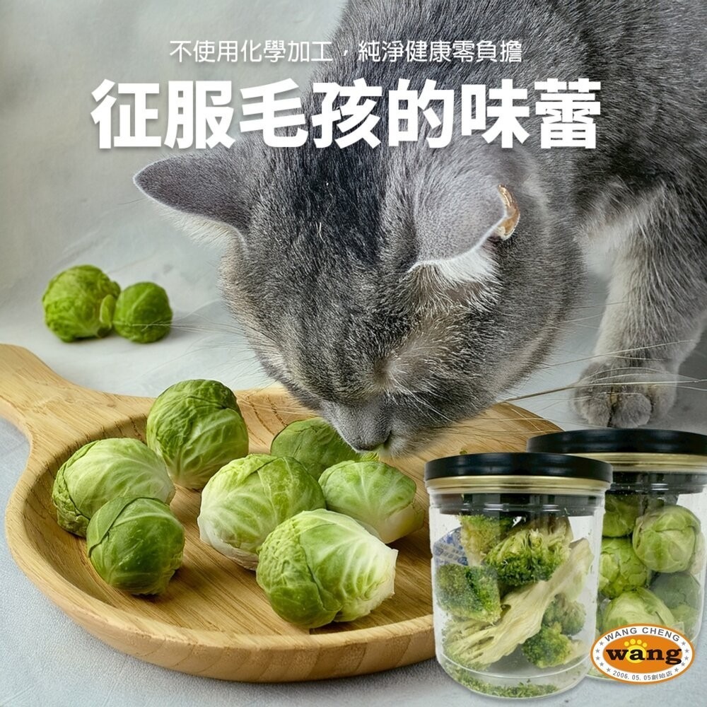 【買1送1】韓國寵物凍乾 蔬菜凍乾 綠花椰菜凍乾15g 高麗菜凍乾30g 蔬菜乾 狗凍乾 零食『林口旗艦店』-細節圖6