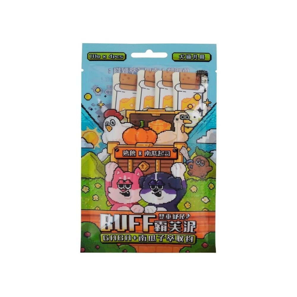 沙發馬鈴薯｜犬貓 BUFF霸芙泥肉泥條10gx4入 貓肉泥 肉泥 犬貓零食 狗肉泥『林口旗艦店』-規格圖5