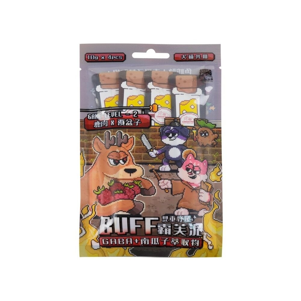沙發馬鈴薯｜犬貓 BUFF霸芙泥肉泥條10gx4入 貓肉泥 肉泥 犬貓零食 狗肉泥『林口旗艦店』-規格圖5