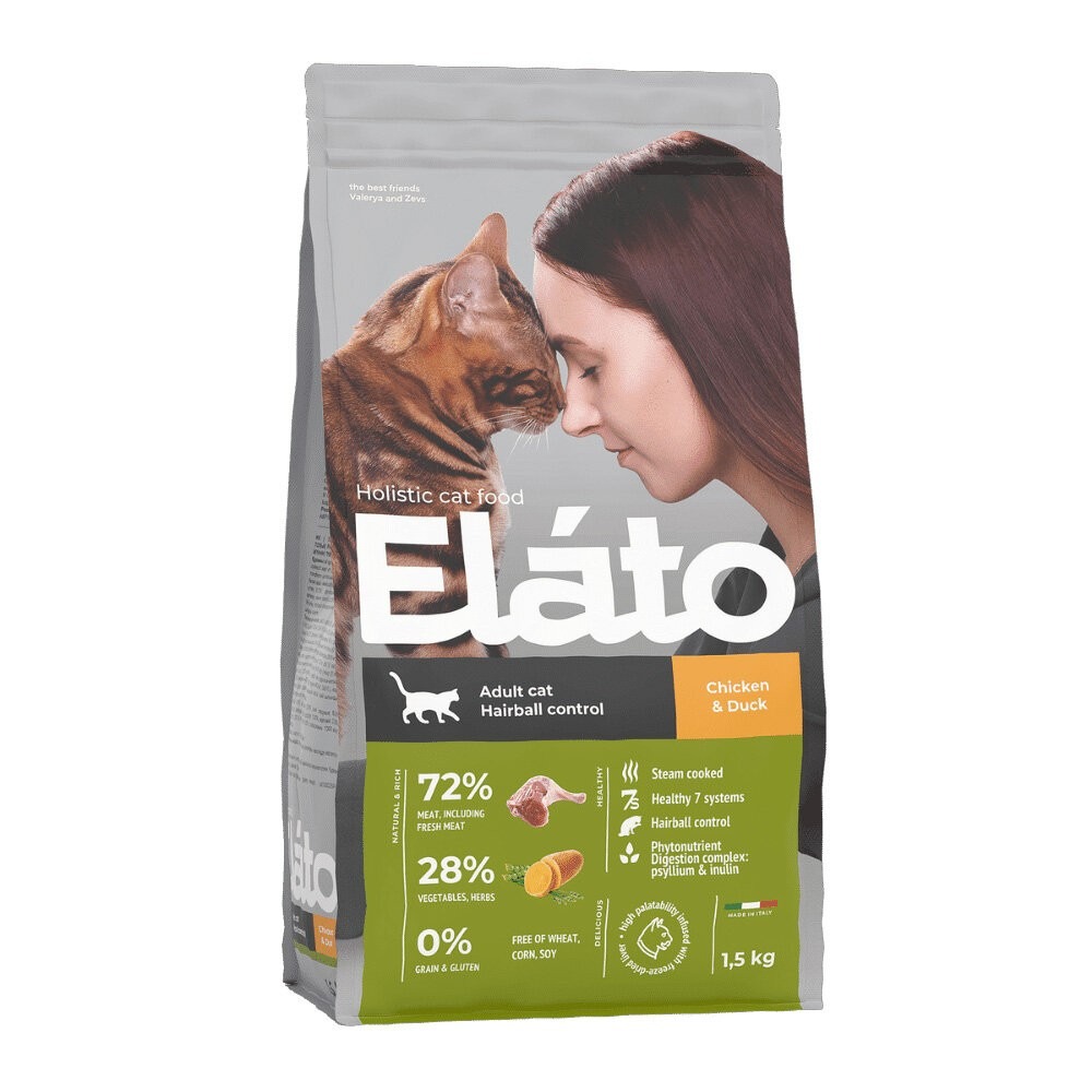 義大利Elato 杜莎 天然無榖貓飼料【買大送小】1.5kg 4.5kg 化毛 亮毛 貓乾糧 貓飼料 『林口旗艦店』-規格圖7