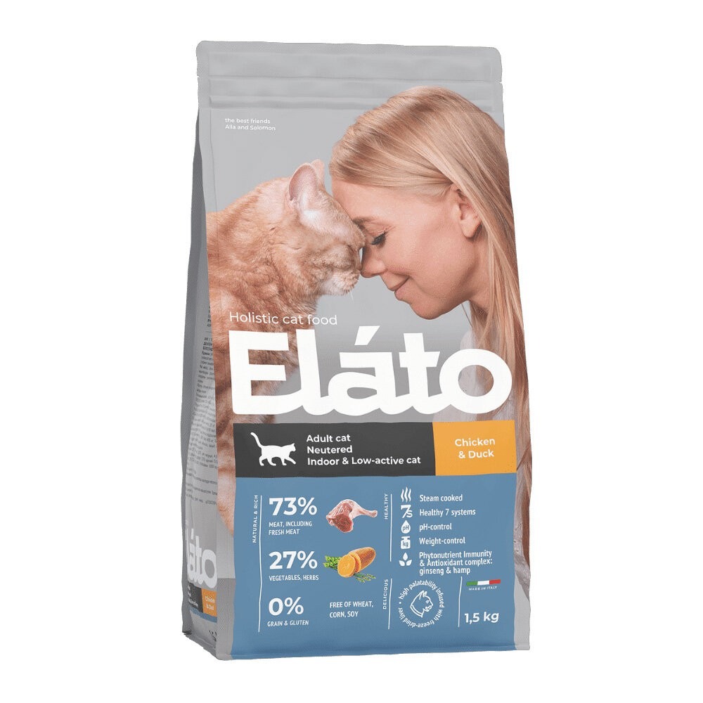義大利Elato 杜莎 天然無榖貓飼料【買大送小】1.5kg 4.5kg 化毛 亮毛 貓乾糧 貓飼料 『林口旗艦店』-規格圖7