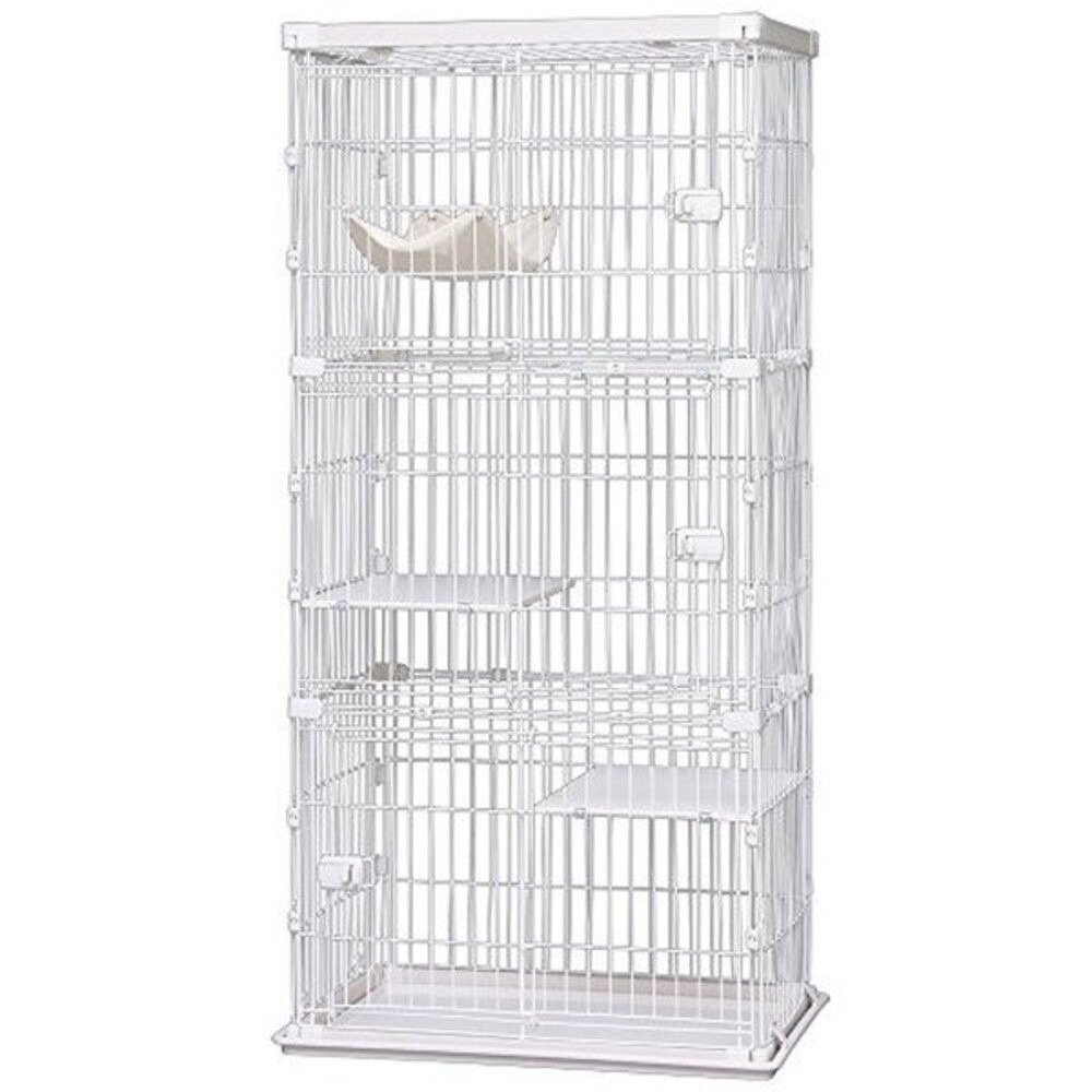 木質貓籠3層 PWCR-963白色