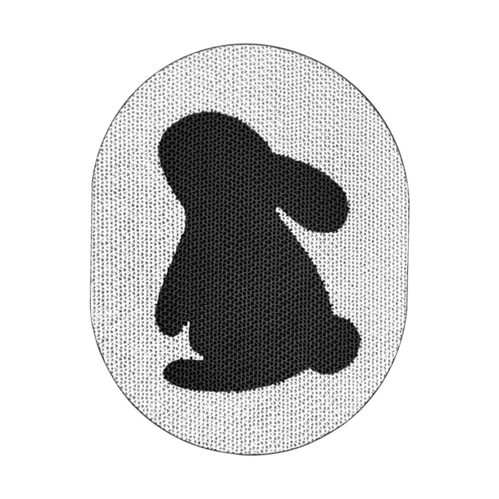 立式貓抓板-白底兔子