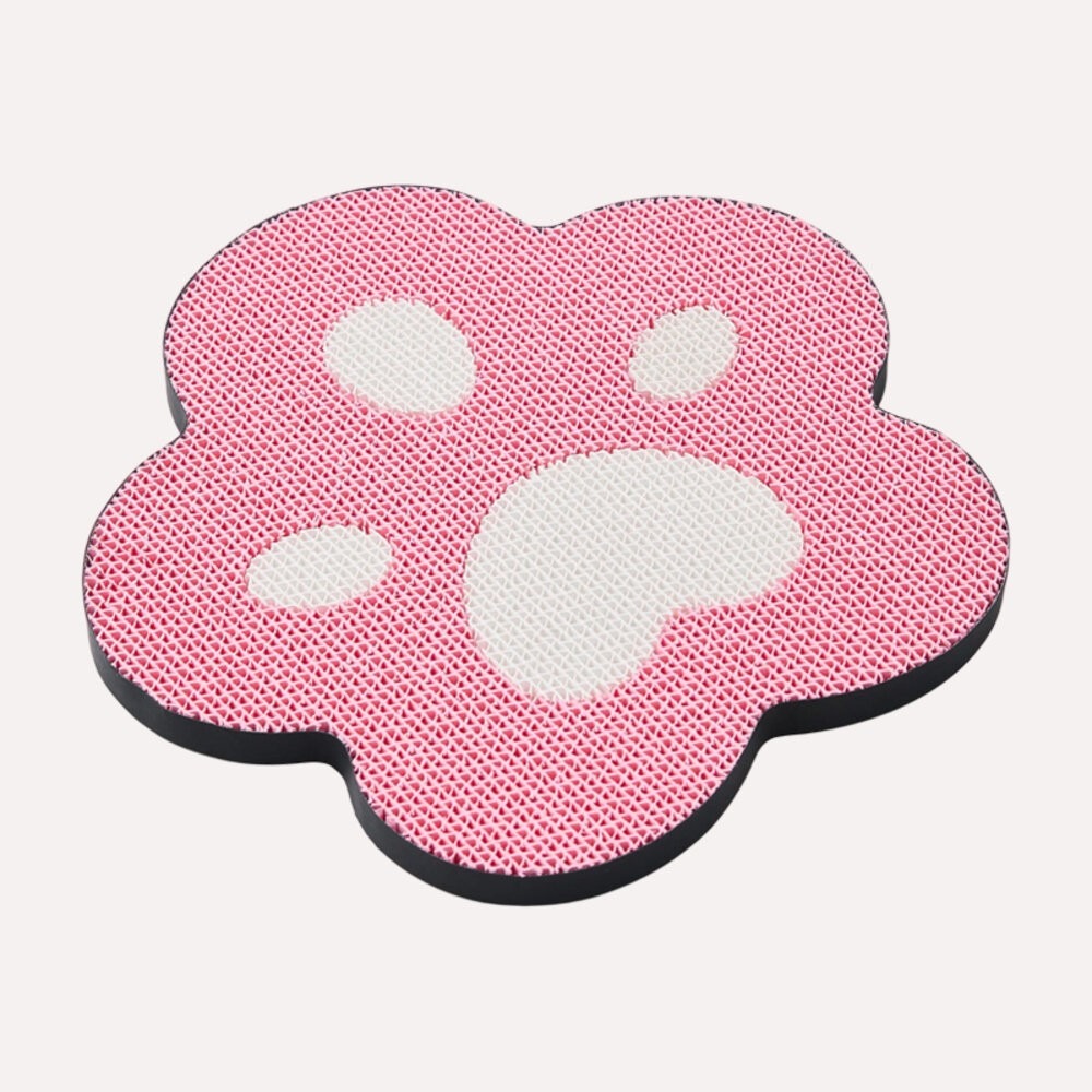 可愛掌印貓抓板-粉底花印