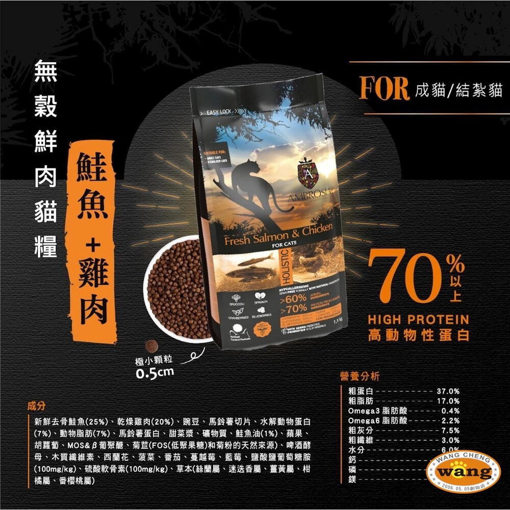 AMBROSIA 安柏希雅 無穀鮮肉貓糧 100g 幼母貓 成貓 全齡貓 貓飼料『林口旗艦店』-細節圖7