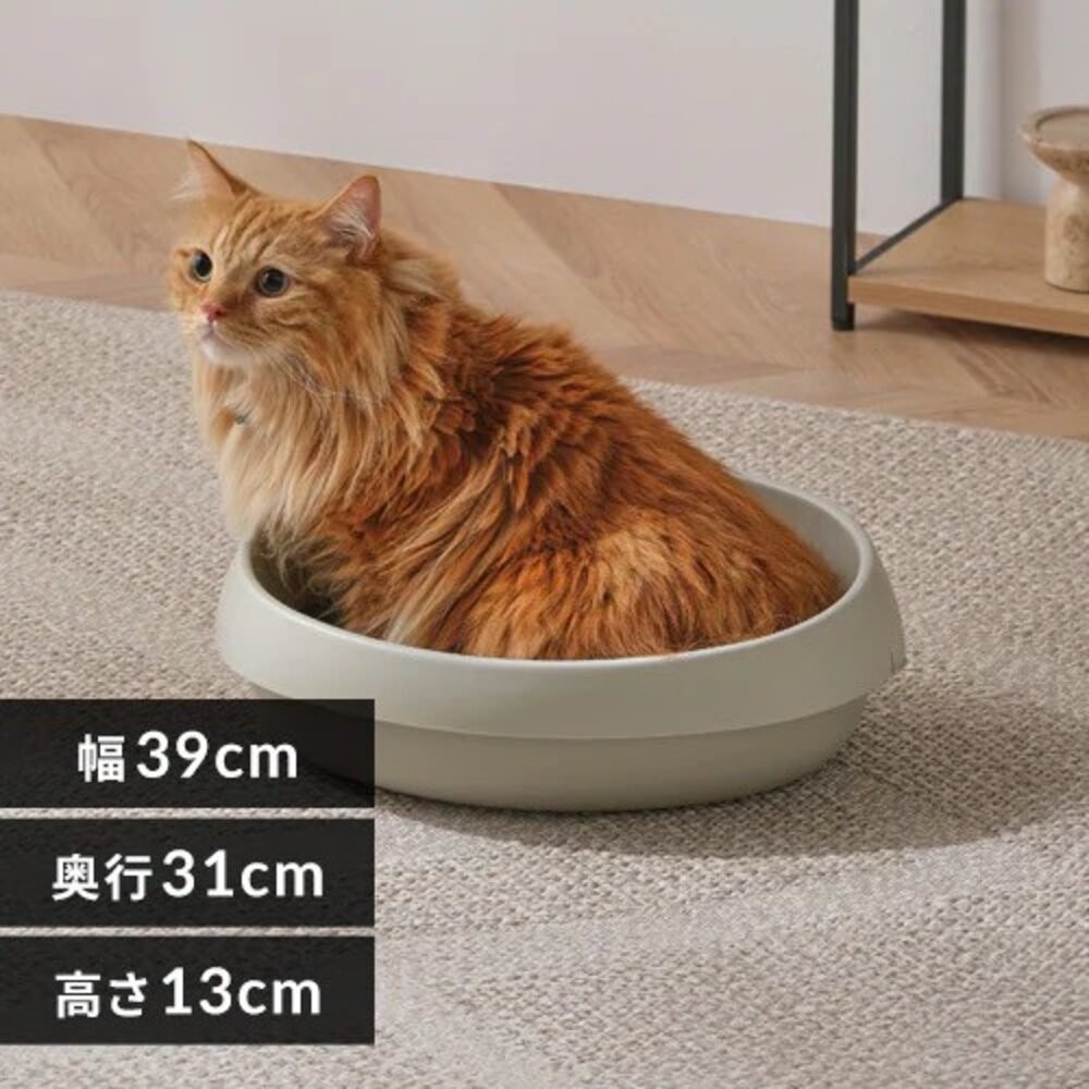 日本 IRIS 貓砂盆 PEN 簡易貓砂盆 特大貓便盆 簡易加高 簡易半封閉式貓砂盆『林口旗艦店』-規格圖10