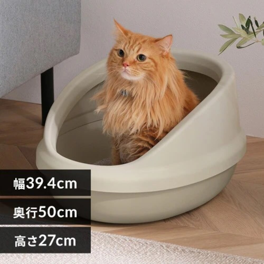 日本 IRIS 貓砂盆 PEN 簡易貓砂盆 特大貓便盆 簡易加高 簡易半封閉式貓砂盆『林口旗艦店』-規格圖10