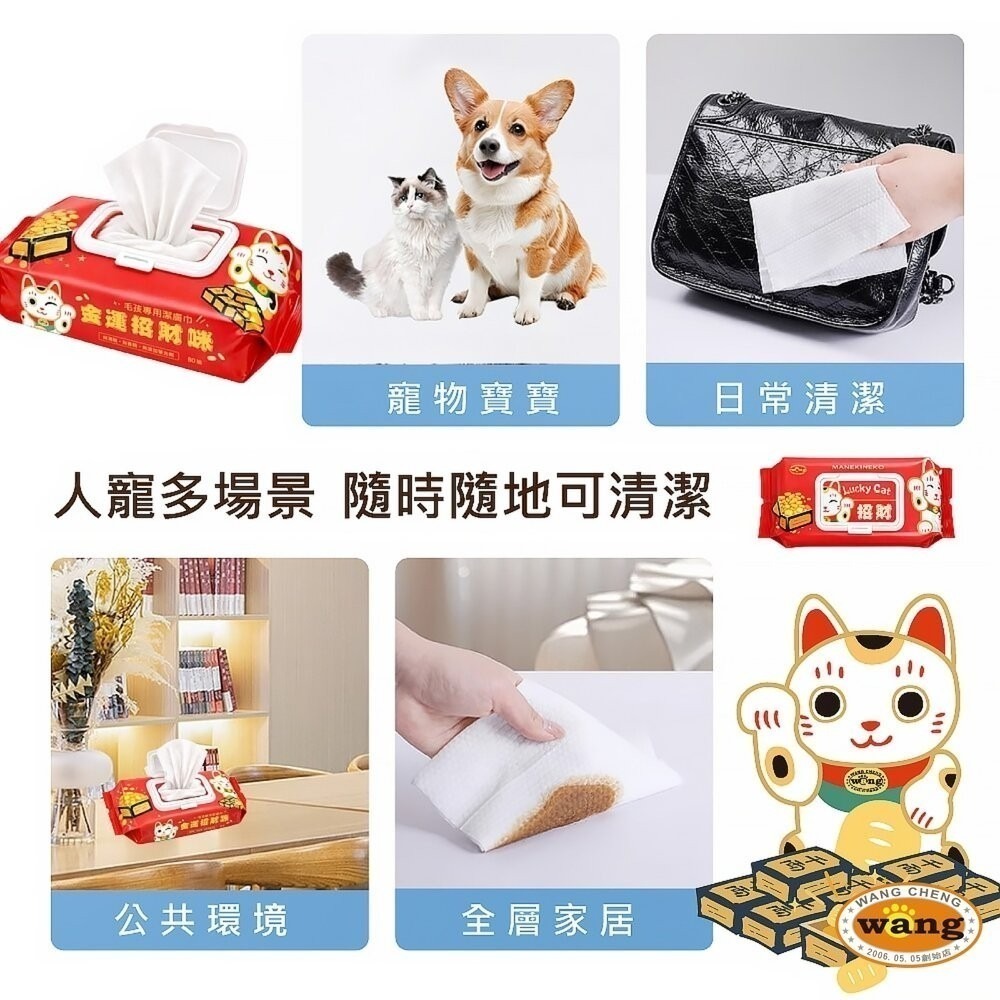 icat 寵喵樂 Lucky Cat 招財 寵物萬用濕紙巾 SNAPP 濕紙巾 去廢毛寵物貝殼梳 排梳-細節圖6