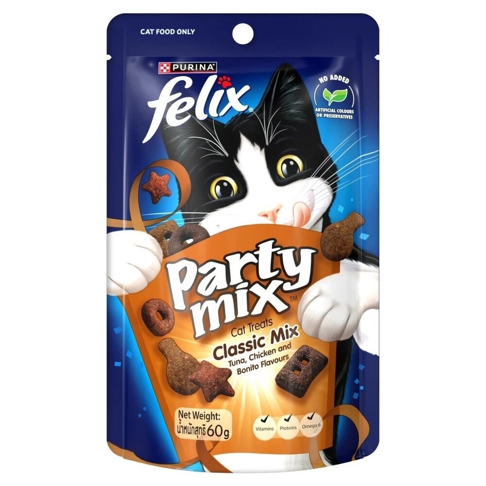 Felix Party Mix 喜躍 香酥餅 寵物零食 貓零食 貓餅乾 貓咪潔牙餅乾 貓點心 貓零食『WANG』-規格圖8