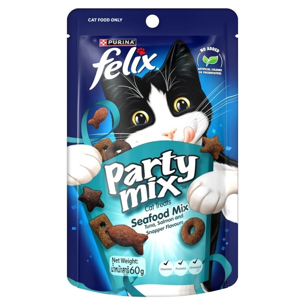 Felix Party Mix 喜躍 香酥餅 寵物零食 貓零食 貓餅乾 貓咪潔牙餅乾 貓點心 貓零食『WANG』-規格圖8