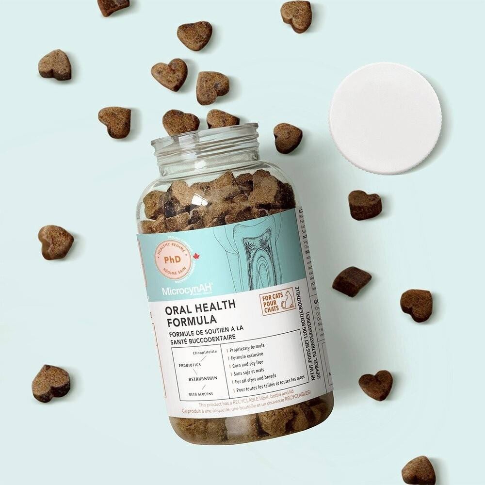 MicrocynAH 麥高臣 犬貓保健軟嚼肉塊 益健腸 益健毛 益健齒 寵物保健品 寵物保健零食 狗零食 貓零食-規格圖11