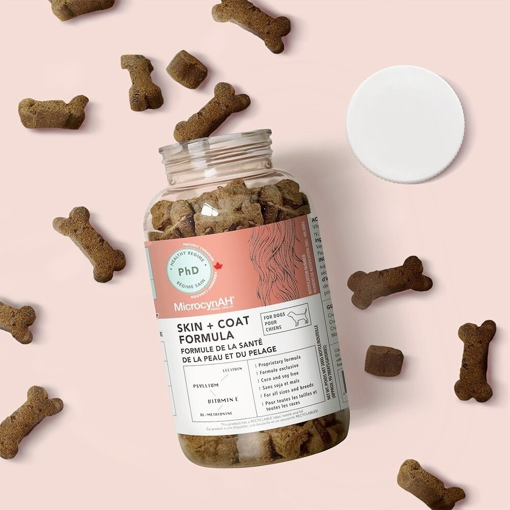 MicrocynAH 麥高臣 犬貓保健軟嚼肉塊 益健腸 益健毛 益健齒 寵物保健品 寵物保健零食 狗零食 貓零食-規格圖11