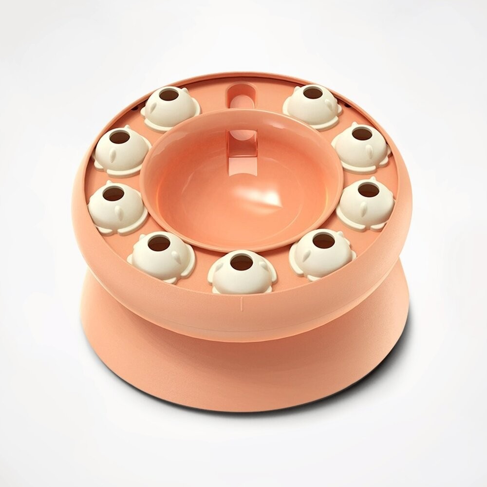 KADTC 貓玩具 益智慢食玩具盤 智趣軌道球 聰明貓訓練站 聰明貓訓練站 智探寶盒 慢食樂活益智碗-規格圖11