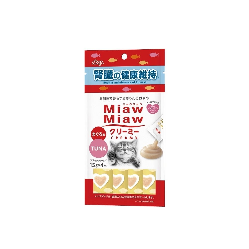 日本 AIXIA 愛喜雅 Miaw 妙喵肉泥【單包】15gx4入 貓零食 貓肉泥『林口旗艦店』-規格圖7