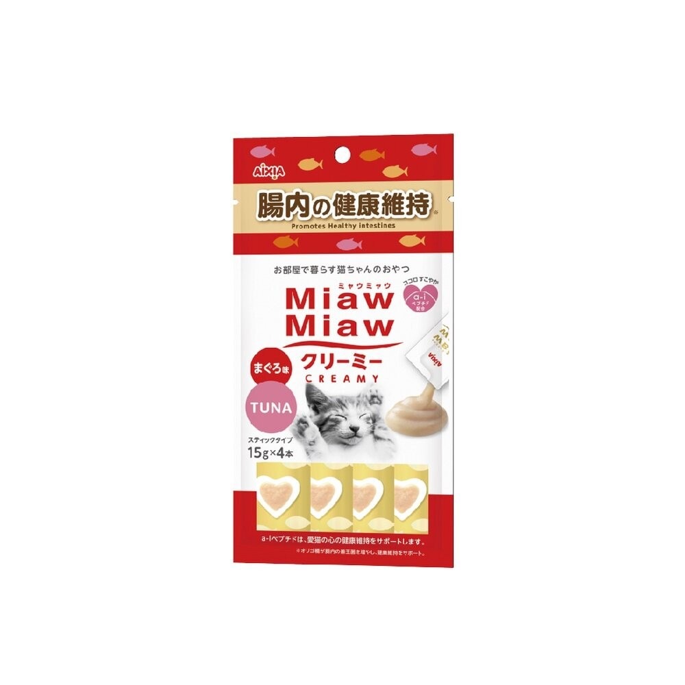 日本 AIXIA 愛喜雅 Miaw 妙喵肉泥【單包】15gx4入 貓零食 貓肉泥『林口旗艦店』-規格圖7
