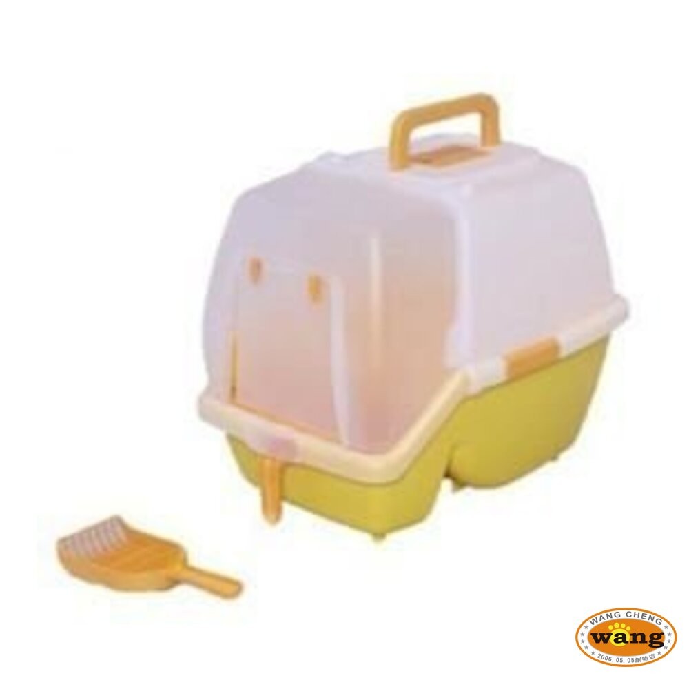 IRIS 貓砂盆 一週間大玉貓便盆 雙層貓便盆 半開放式 全覆蓋式 加大款 砂不漏 除臭貓便盆  貓便盆『WANG』-細節圖4