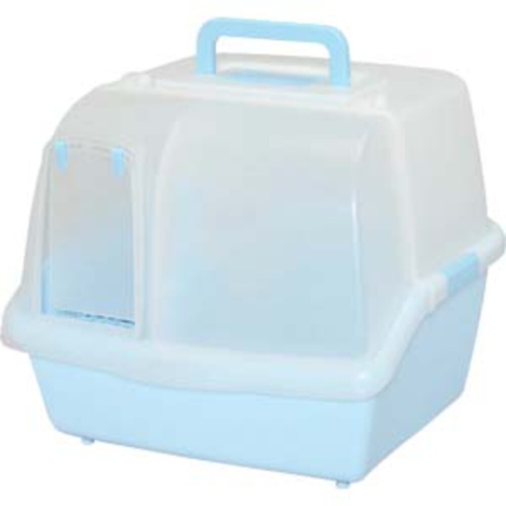 IRIS 貓砂盆 一週間大玉貓便盆 雙層貓便盆 半開放式 全覆蓋式 加大款 砂不漏 除臭貓便盆  貓便盆『WANG』-規格圖4