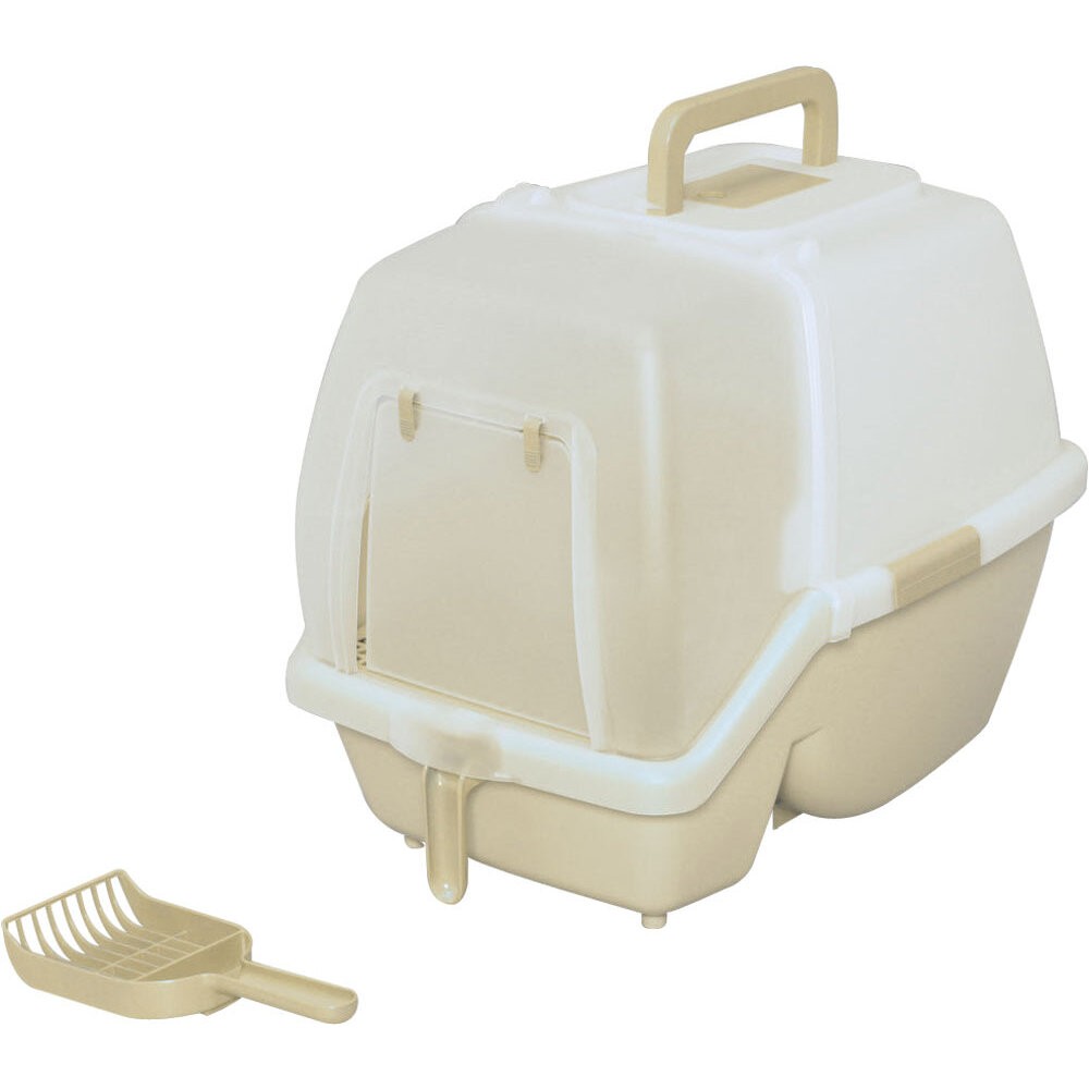 IRIS 貓砂盆 一週間大玉貓便盆 雙層貓便盆 半開放式 全覆蓋式 加大款 砂不漏 除臭貓便盆  貓便盆『WANG』-規格圖4