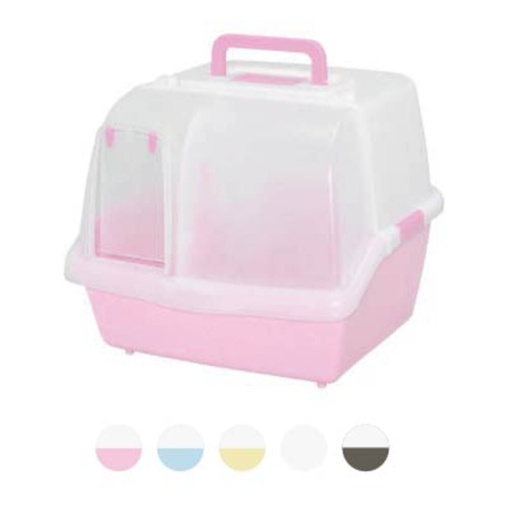 IRIS 貓砂盆 一週間大玉貓便盆 雙層貓便盆 半開放式 全覆蓋式 加大款 砂不漏 除臭貓便盆  貓便盆『WANG』-規格圖4