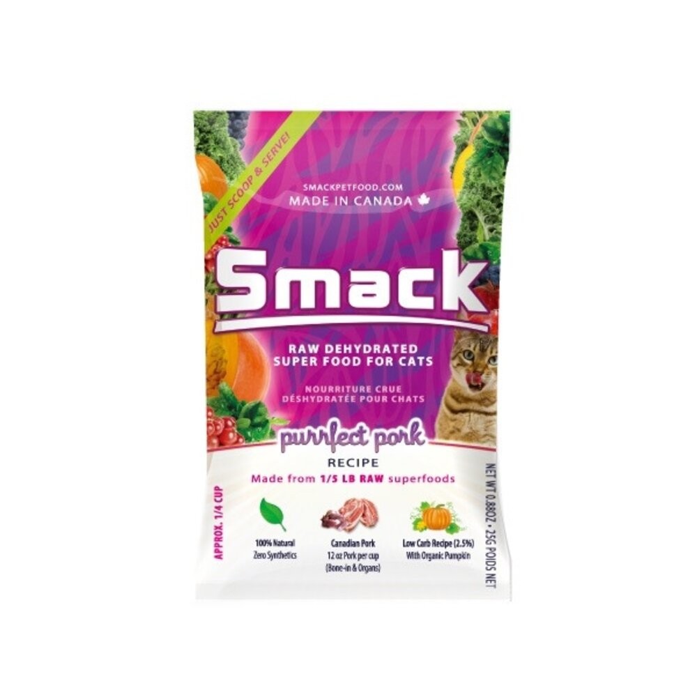 加拿大 SMACK 樂食客 低溫風乾生肉犬貓糧 25g 高蛋白 生肉糧 風乾糧 狗飼料 貓飼料『WANG』-規格圖7