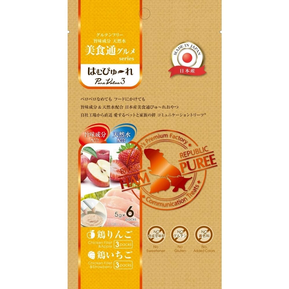 美味果泥-3重 雞肉蘋果草莓5g*6