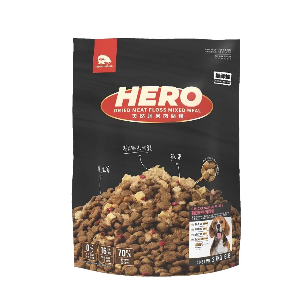 Heromama 天然蔬果肉鬆糧 900g-2.7kg 小型犬 全齡犬 零調味肉鬆 狗主食 狗飼料『林口旗艦店』-規格圖9