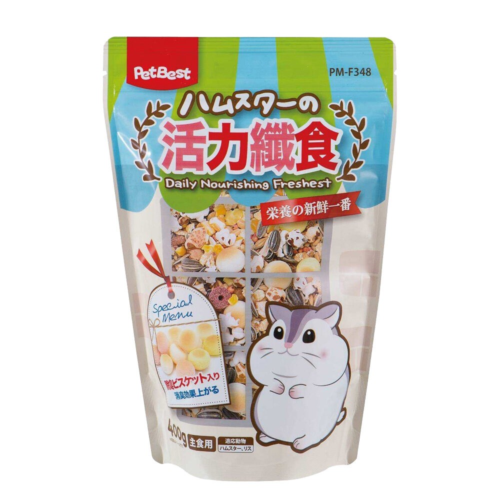 Pet Best 元氣 健康活力纖食鼠飼料 400克 R-F350/348/352 小動物飼料『WANG』-規格圖6