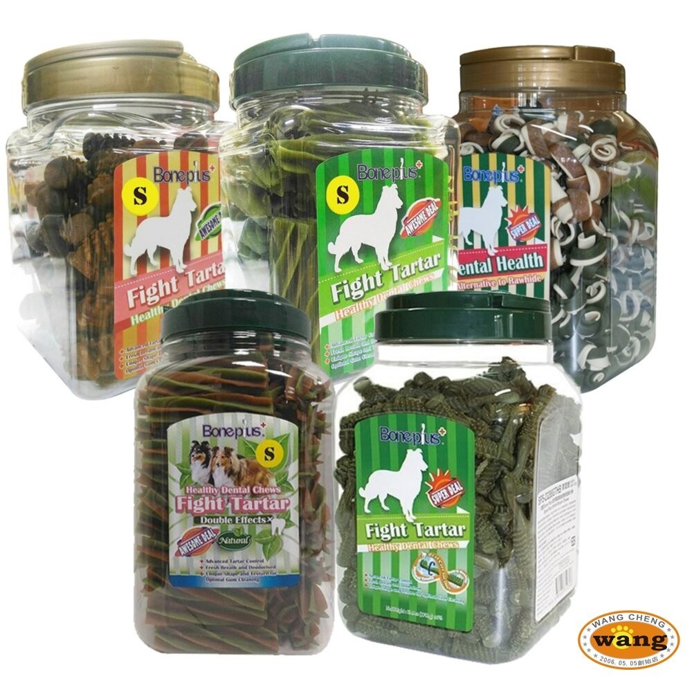 BONE PLUS 小桶裝潔牙棒 600g-700g BP潔牙骨 動能雙頭 超效螺旋 軟笛酥 潔牙棒『林口旗艦店』-細節圖2