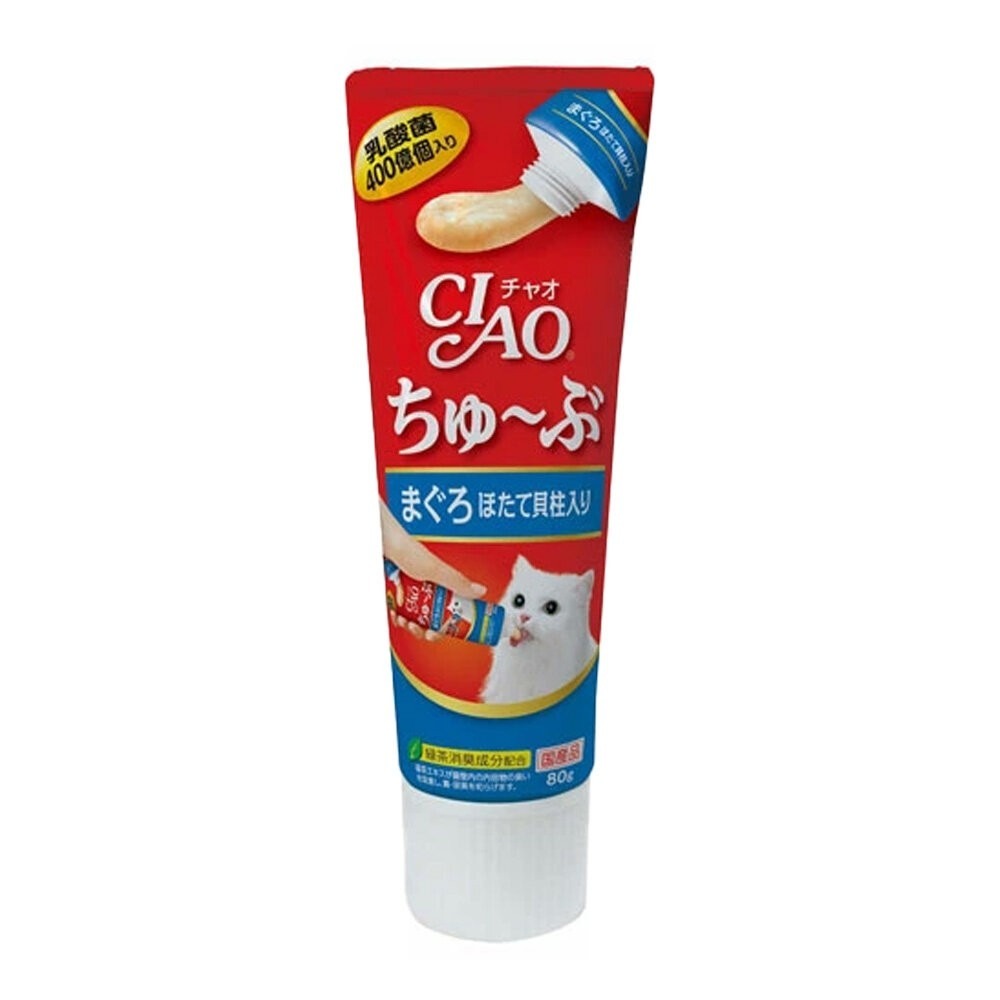 日本 CIAO 啾嚕管狀肉泥80g 啾嚕乳酸菌肉泥膏 水分補給肉泥膏 綜合營養肉泥膏 貓肉泥 原廠公司貨『林口旗艦店』-規格圖4