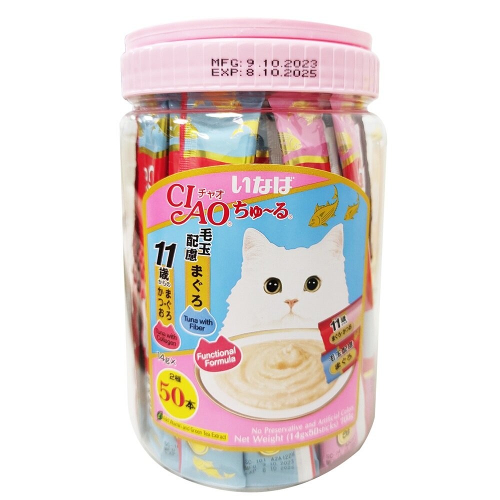 Ciao 桶裝 啾嚕肉泥 盒裝/桶裝 鮪魚綜合海陸 雞肉綜合海鮮 綜合營養 貓零食 貓肉泥 『WANG』-規格圖10