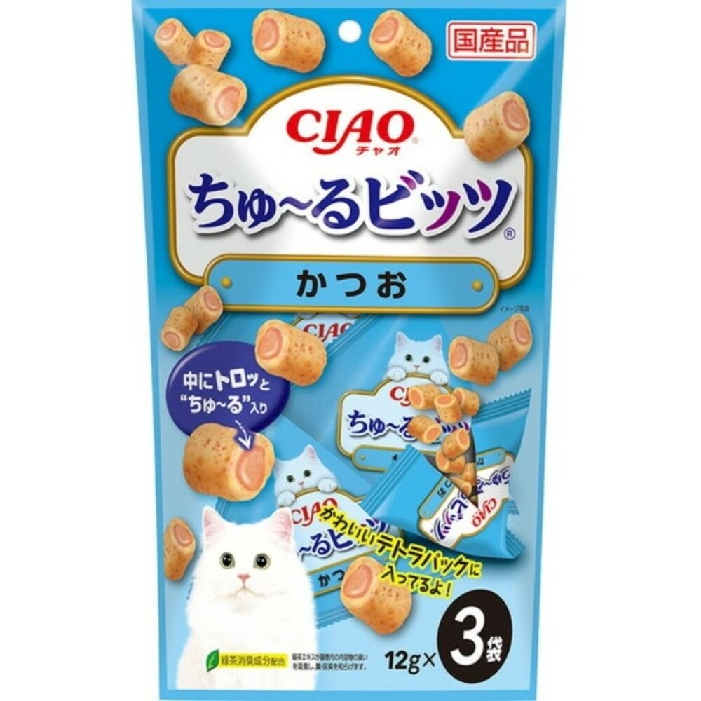 日本 CIAO  迷你夾心肉泥捲餅乾 啾嚕比  小魚板貓零食系列  夾心燒 捲心酥 貓咪零食 貓點心 『林口旗艦店』-規格圖7