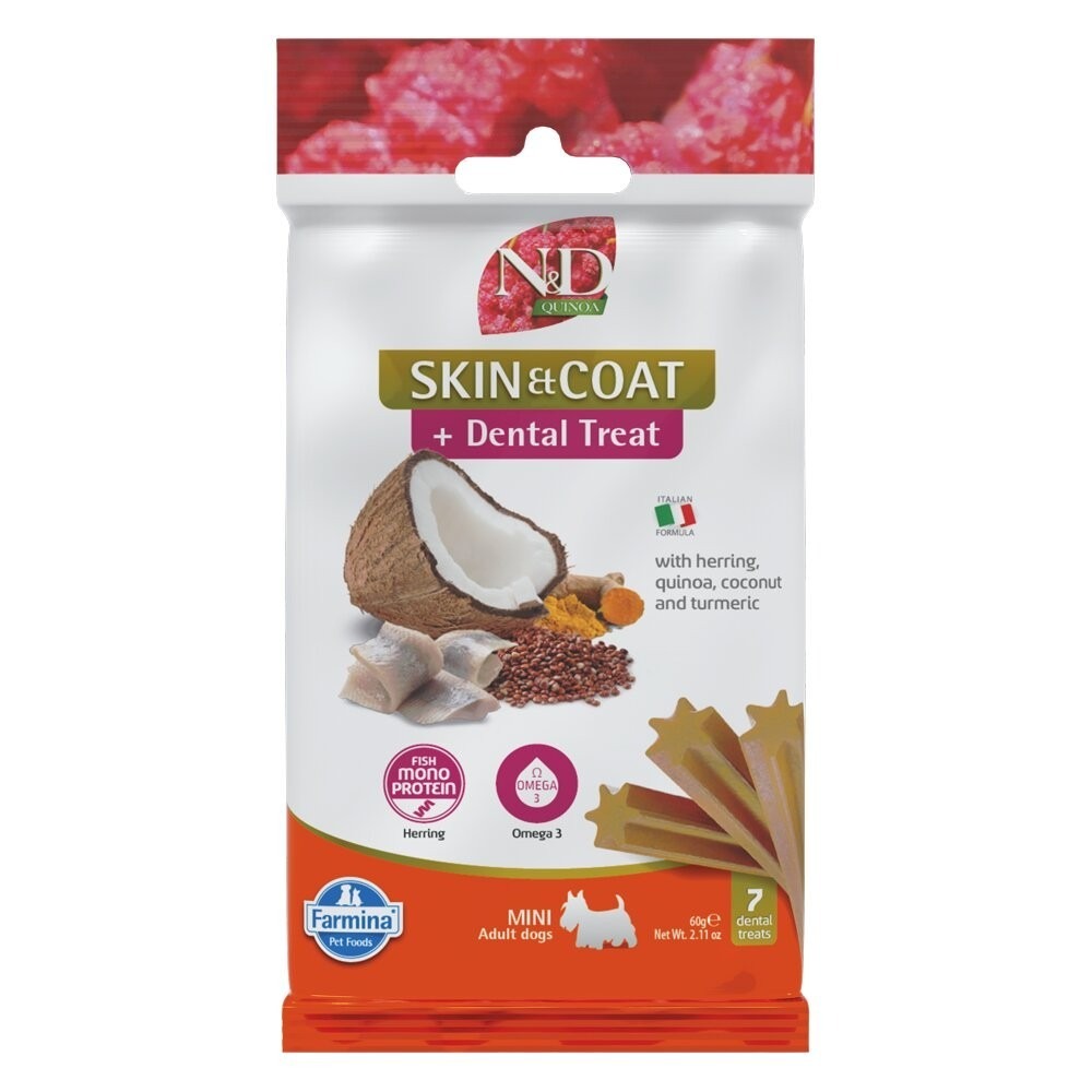 義大利 Farmina 法米納 犬用潔牙骨7支(60g) 天然亮毛 天然藜麥 天然處方系列 狗零食『林口旗艦店』-規格圖11