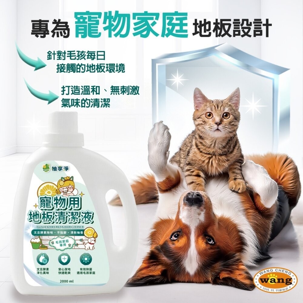 柚享淨 文旦酵素柚淨plus 寵物用地板清潔液2000ml 寵物清潔 居家清潔 地板清潔劑 犬貓用『林口旗艦店』-細節圖4