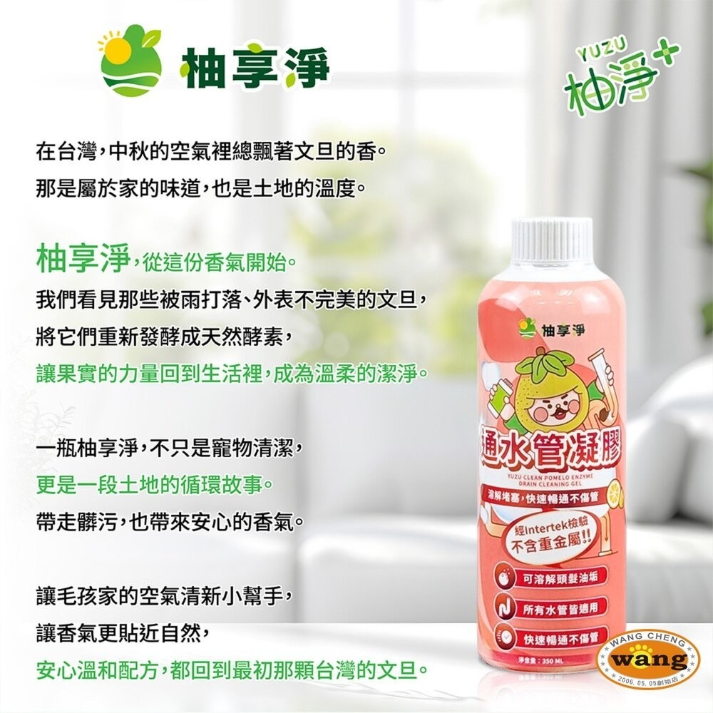 【浴室廚房強效清潔組】柚享淨｜除垢＋通管雙效搭配(除水垢泡沫500ml＋通水管凝膠350ml)-細節圖9
