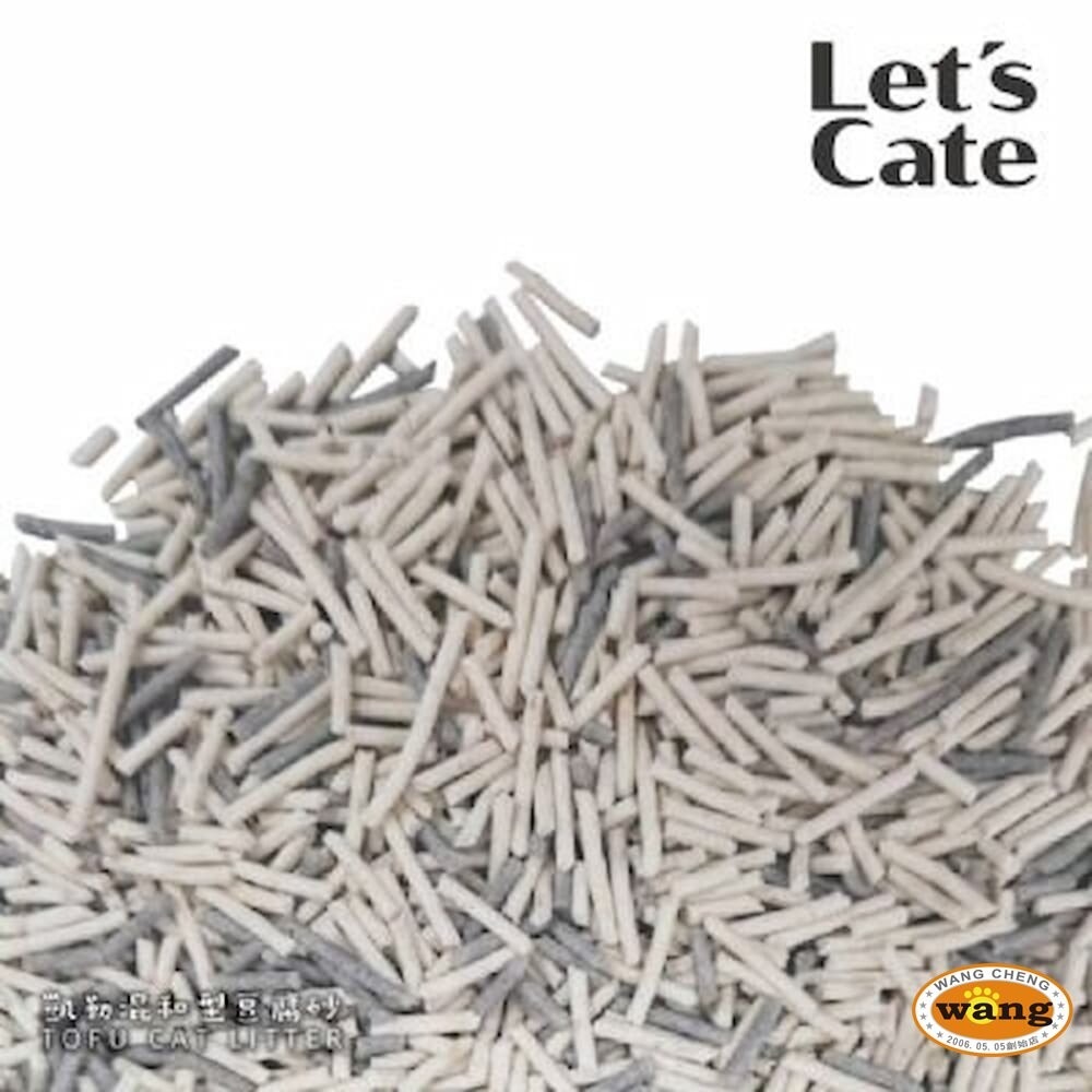 Let＇s Cate 凱勒 混和型豆腐砂 2.5kg【單包】 (活性碳+原味) 豆腐砂 無塵  貓砂『林口旗艦店』-細節圖3